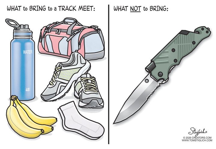 Best political cartoons of the week: Track meet essentials Best political cartoons of the week Track meet essentials