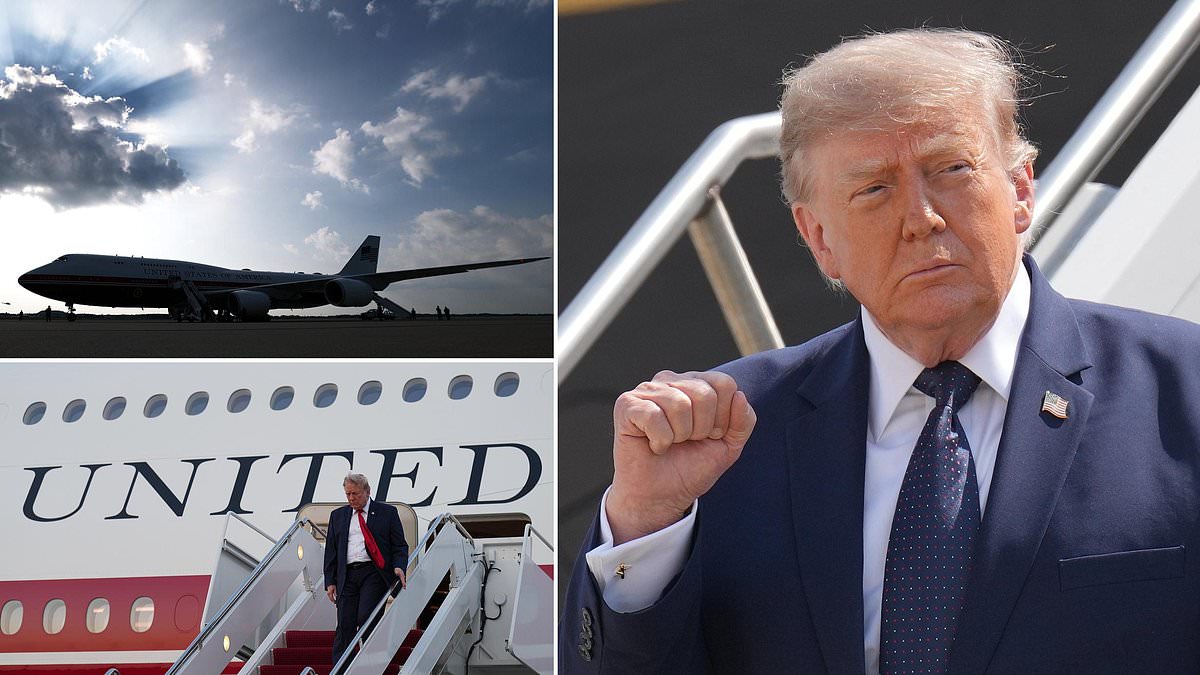 Trump admits problematic Qatar-gifted Air Force One has been sidelined as security concerns escalate 110136851 0 image m 15 1784554338737 2