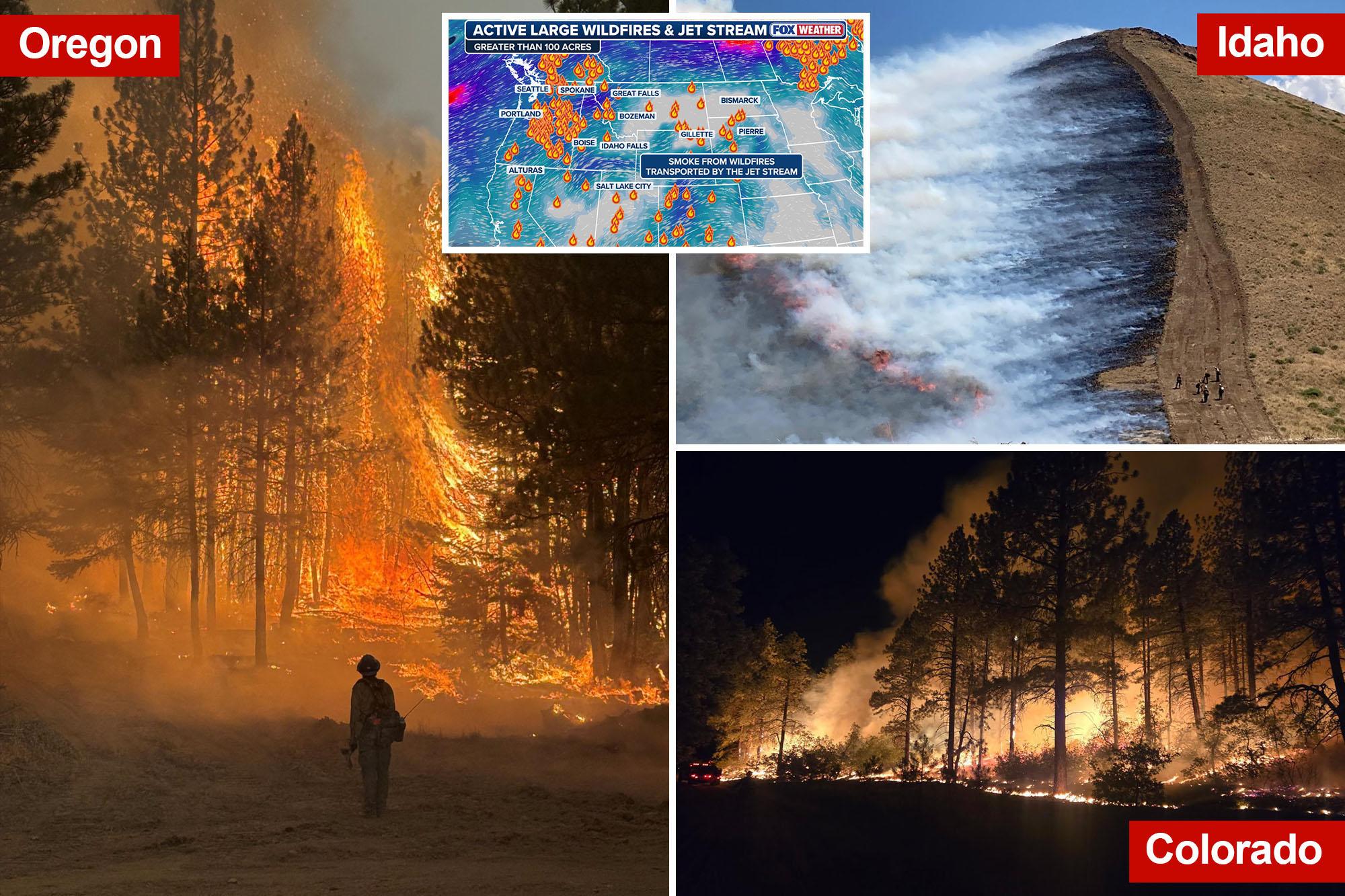 Unprecedented Pacific Northwest wildfires burn over 1M acres as major blazes rage on 135983752