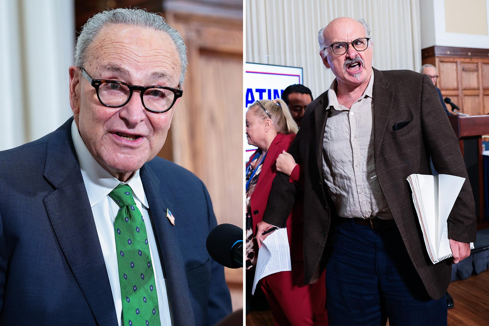 ‘Journalist’ heckles Chuck Schumer during anti-corruption bureau event: ‘Show your genocidal face’ 136013974