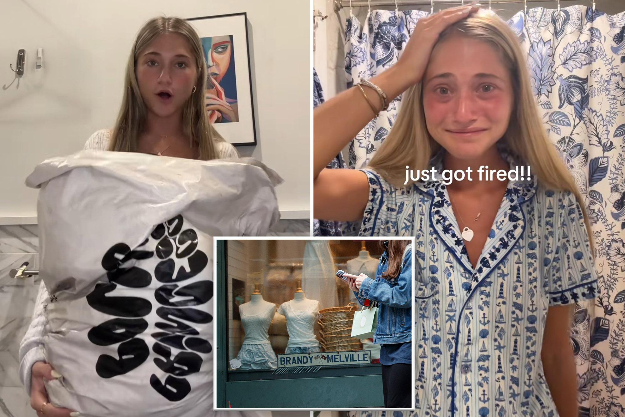 Brandy Melville lays off TikTok star Allegra Pinkowitz from Soho store despite drawing throngs of tweens 136100147