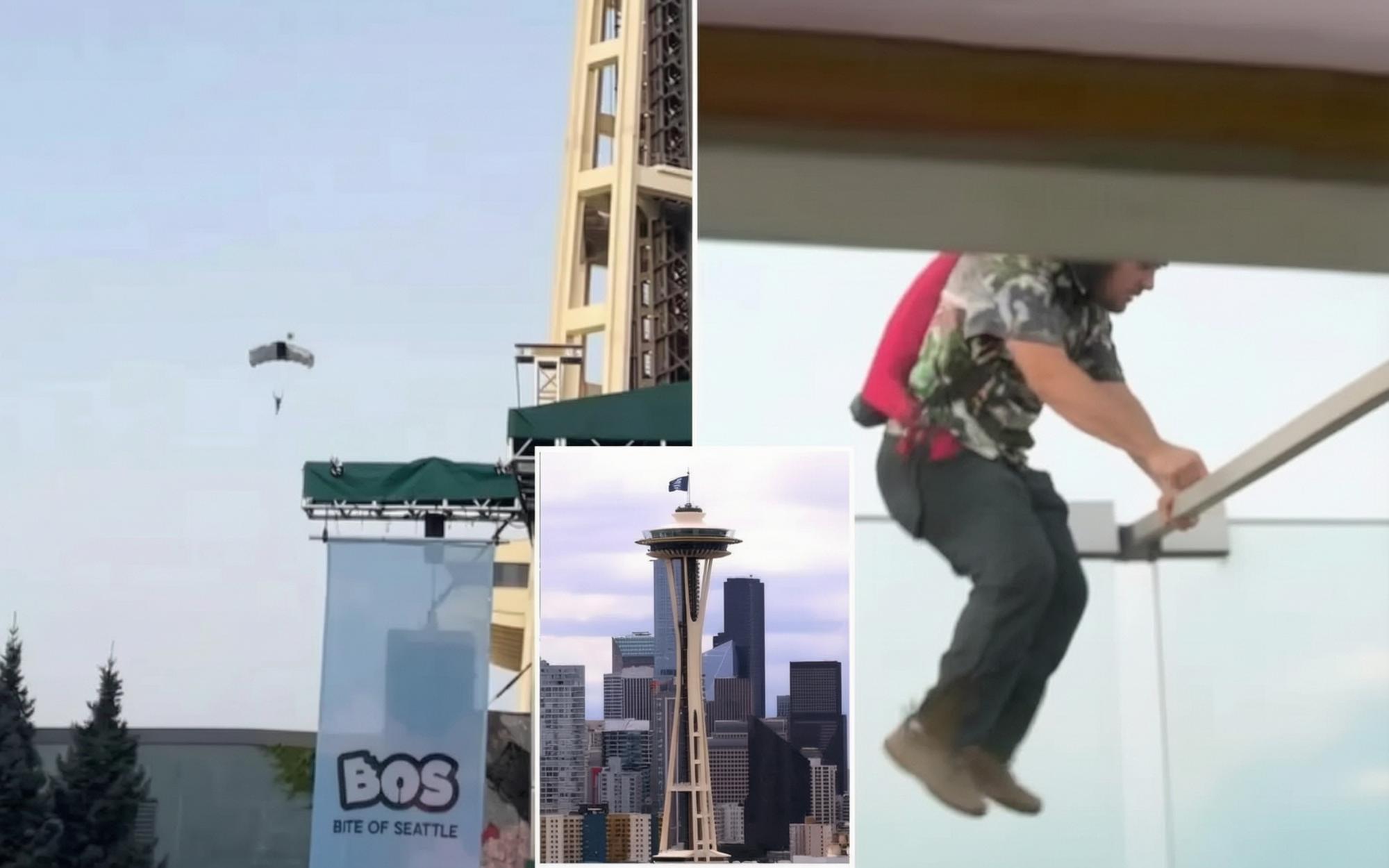 Daredevil BASE Jumpers Trigger Space Needle Panic With a Brazen Illegal Leap [WATCH] 20260726 1532 rvmnews 6a66289f730fa