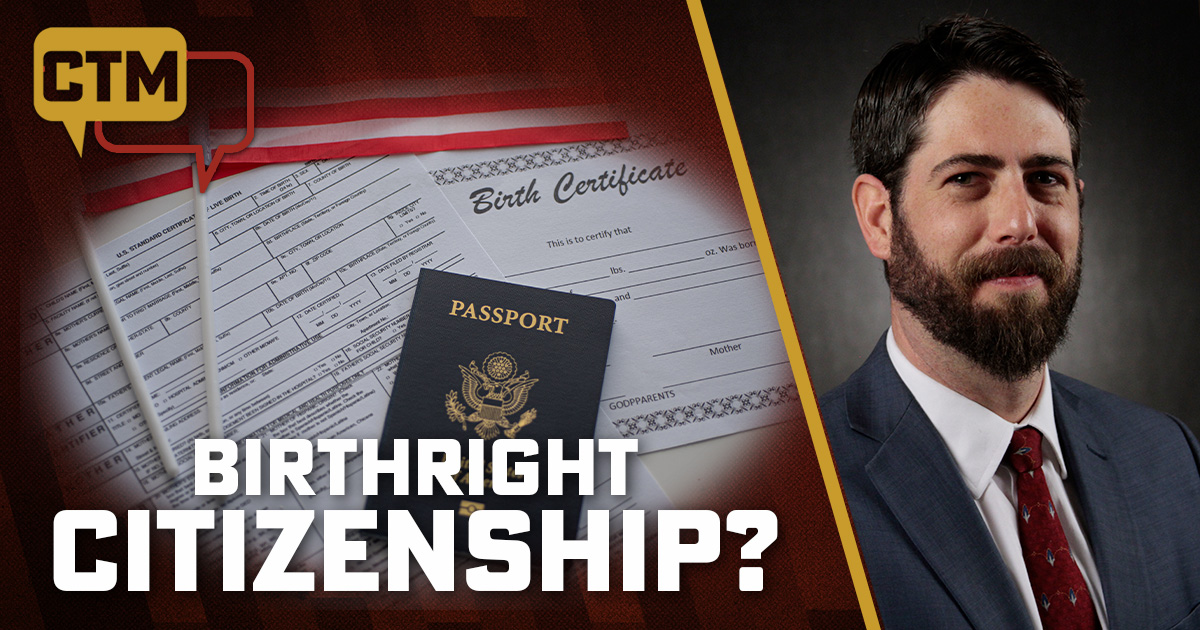 Congress Can Fix Birthright Citizenship Idiocy Without Constitutional Amendment CTM2Thumbnail 2026 John Eidsmoe