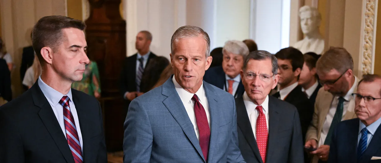 Will Potential Debt Ceiling Increase Include Spending Cuts? We Asked John Thune To Find Out GettyImages 2287535827