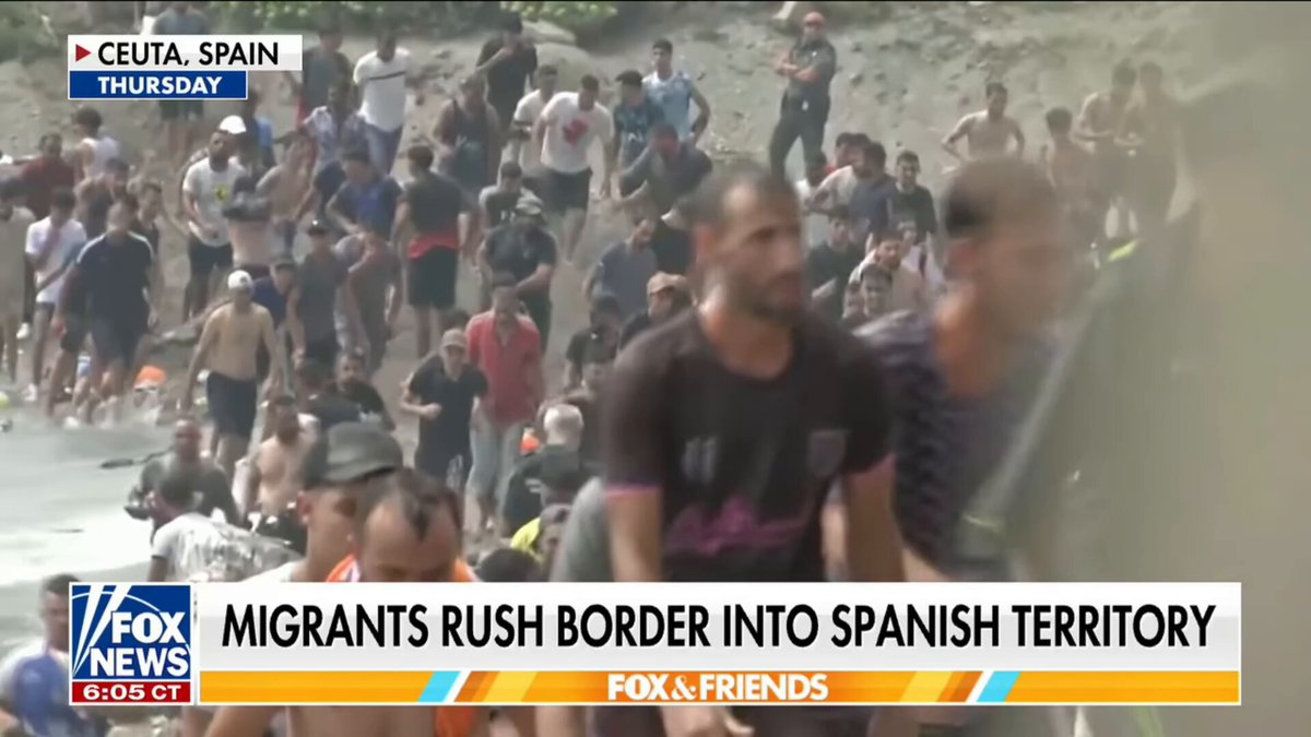 Ceuta, Spain’s population has reportedly increased from roughly 80,000 to 132,500 in 24 hours because of the flow Moroccan invaders… HE5v6h KOwvdTPEB