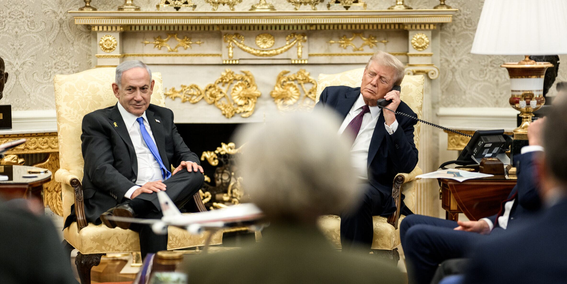Trump Announces Agreement to Disarm Hamas as Part of Gaza Peace Plan. Netanyahu Trump scaled e1774282879956