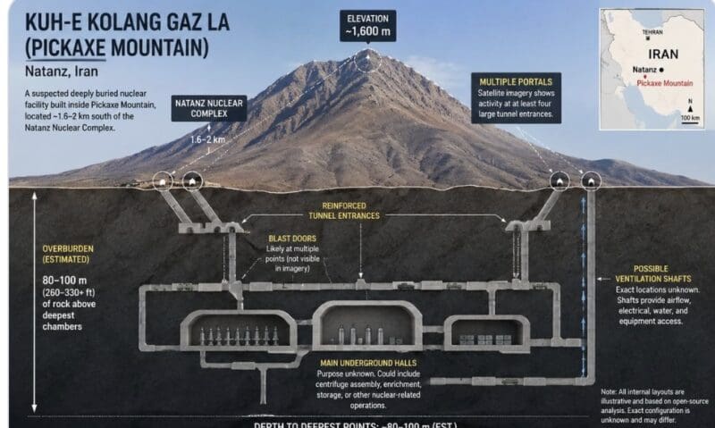 Report: Iran Transferred Nuclear Centrifuges to Pickaxe Mountain Report Iran Transferred Nuclear Centrifuges to Pickaxe Mountain