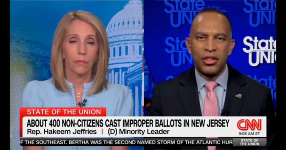 Watch Hakeem Jeffries pivot when confronted over illegal voting Dems swore was not happening Screenshot 20260726 163345 Firefox 1024x461 1 1200x630 1