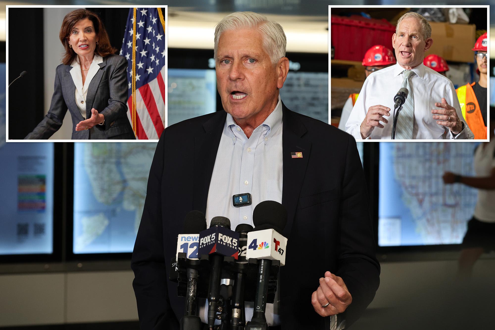 Blakeman slams Hochul, MTA boss Lieber money for soaring spending and alleged mismanagement at transit agency blakeman mta comp