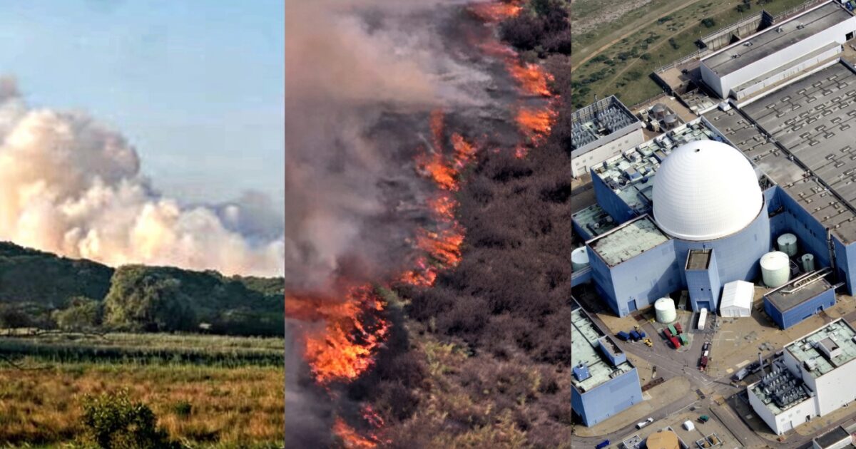 EUROPE IS BURNING: Large Wildfire Raging Just 3 Miles Away from Britain’s Largest Nuclear Power Plant ire near nuclear power plant montage screengrabs x 1200x630 1