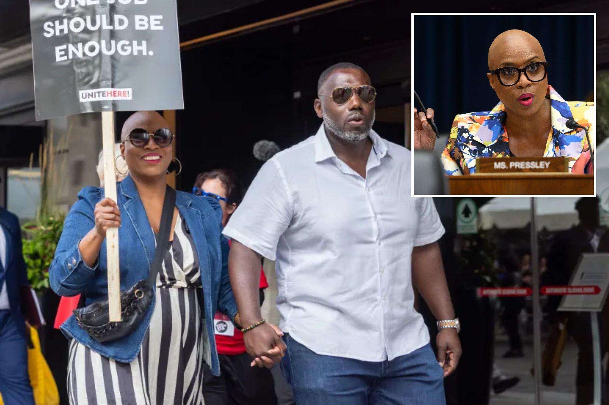 ‘Squad’ Rep. Ayanna Pressley’s hubby still on $2B gov’t contract as partner pulls out newspress collage ycbwegay9 1785432807129