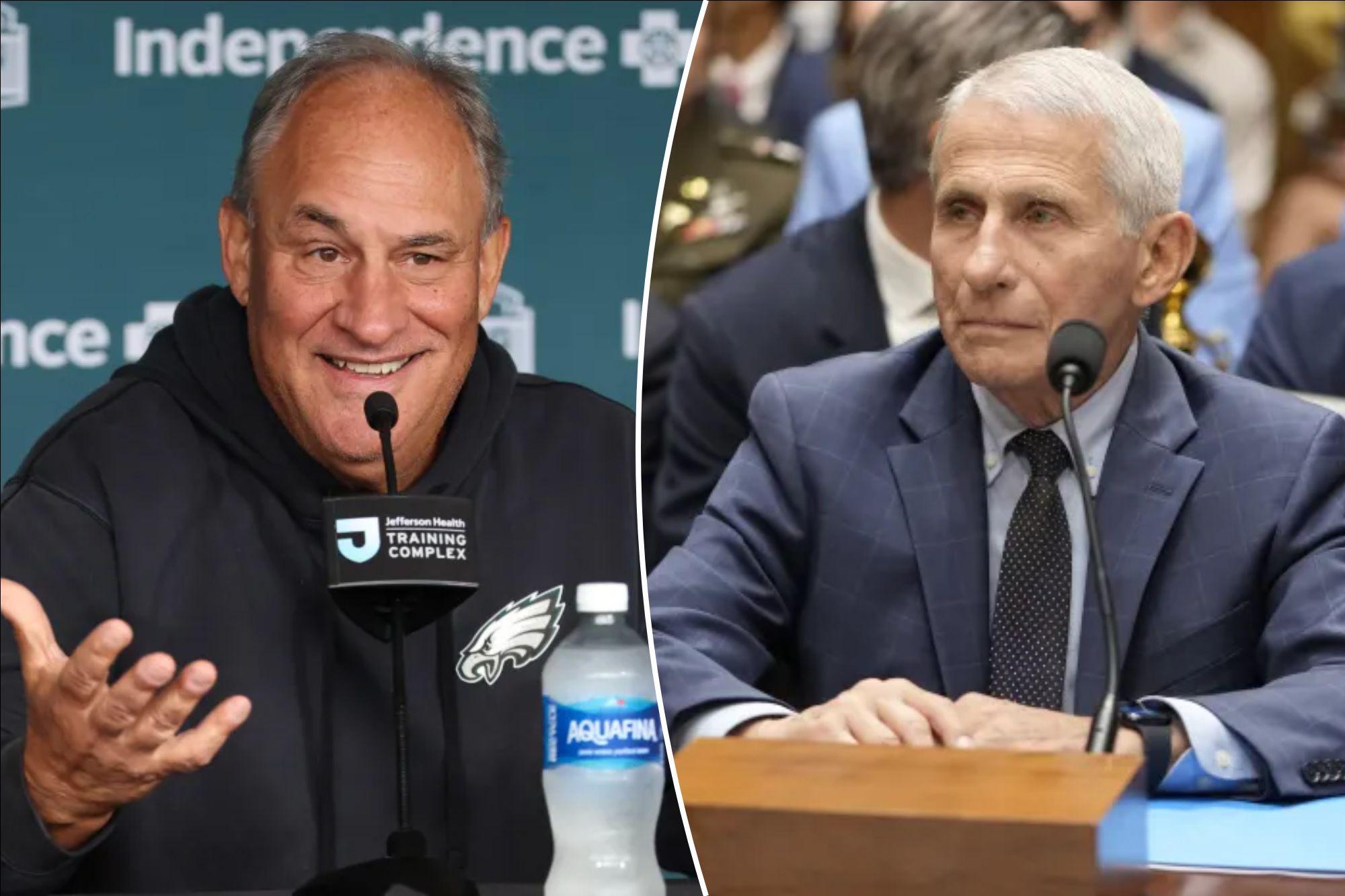 Amused Eagles DC copied Anthony Fauci’s pleading the Fifth: ‘Did you guys see that?’ ut1yv108 1785439005982