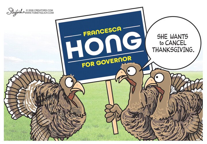 Best political cartoons: She wants to cancel Thanksgiving 1 2