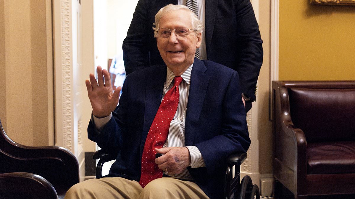 Fears for Mitch McConnell, 84, increase after 47 missed votes… and no sighting of the hospitalized Republican 110457879 0 image m 27 1785951770530