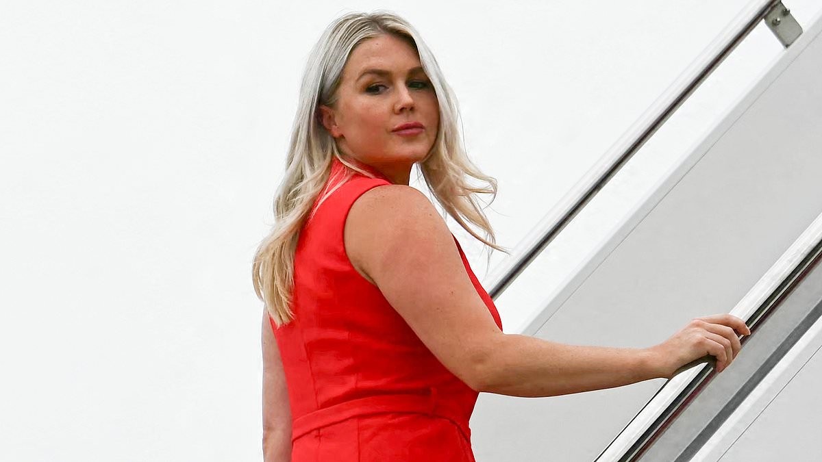 Karoline Leavitt's face says it all as she breaks cover after her shock resignation 110646035 0 image m 26 1786730233932 3
