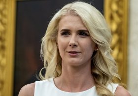 Trump ridiculed over relationship with 35-year-old blonde female aide…as whispers grow about her grip on his White House amid Melania’s absence