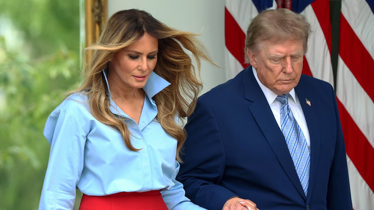 Melania breaks silence on absence with punchy eight-word opener as she joins Trump amid female aide rumors 110760277 0 image m 31 1787256984937