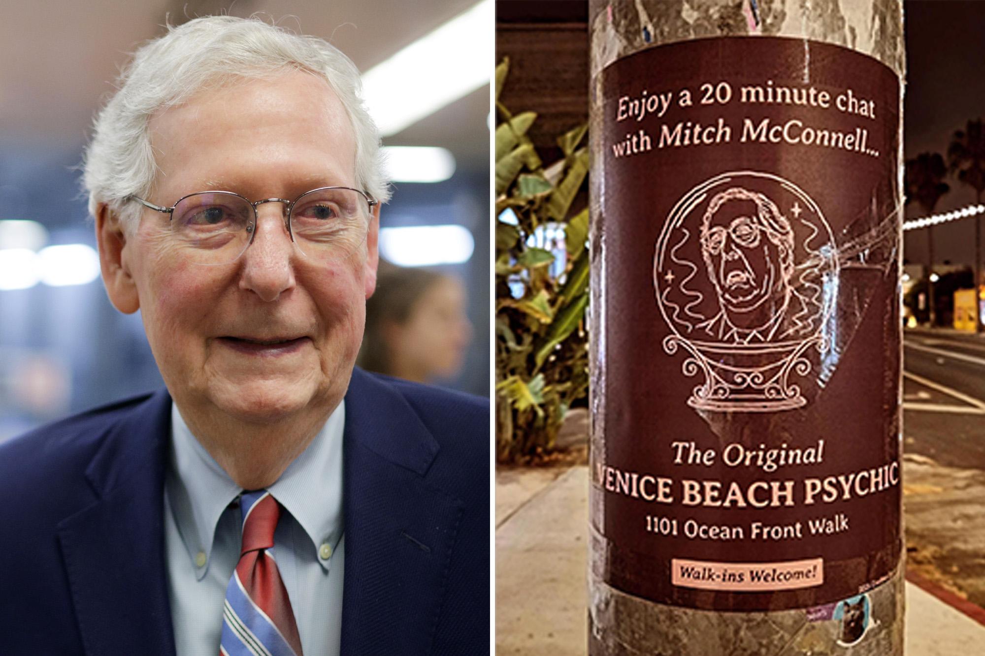 California psychic’s cringe ad offering ‘chat’ with hospitalized Mitch McConnell 136128008