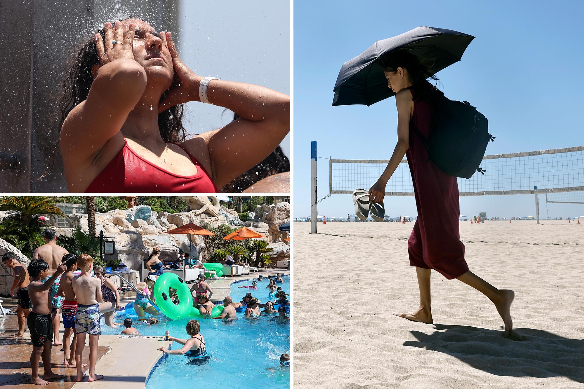 ‘Heat dome’ prompts stay-inside warnings and wildfire risks in Western US 136198513