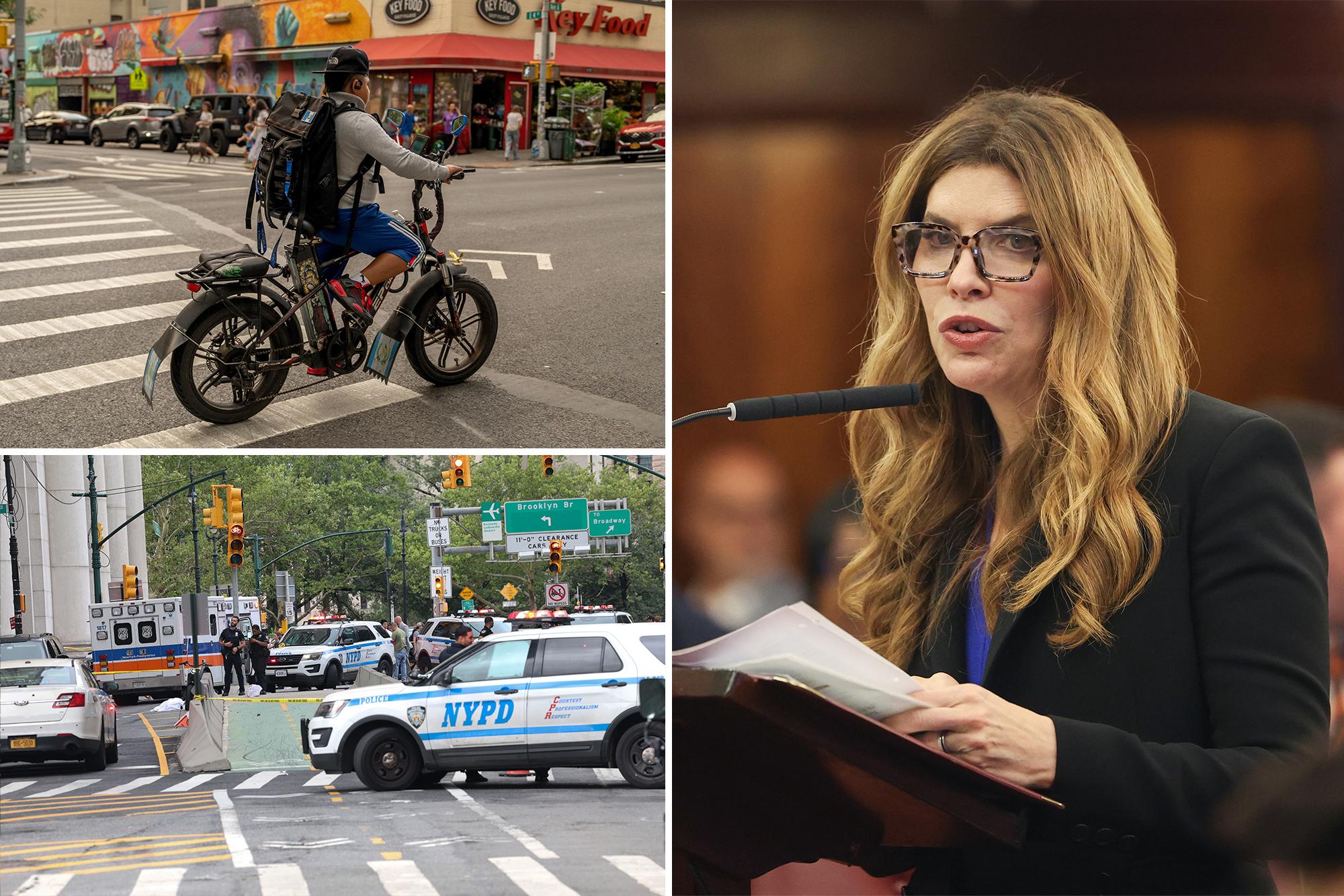 NYC Council pushes slate of measures to address dangerous e-bikes 136394358