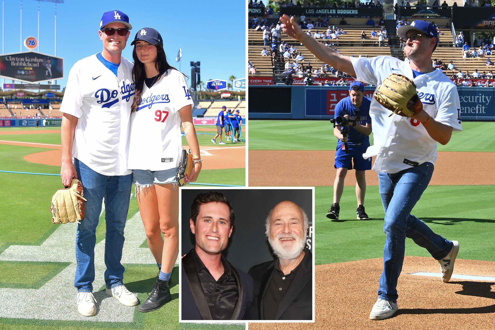 Rob Reiner’s son describes heartfelt reason to throw out first pitch at Dodgers game 136464666