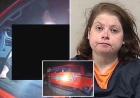Naked woman allegedly steals fire truck for bizarre late-night joyride