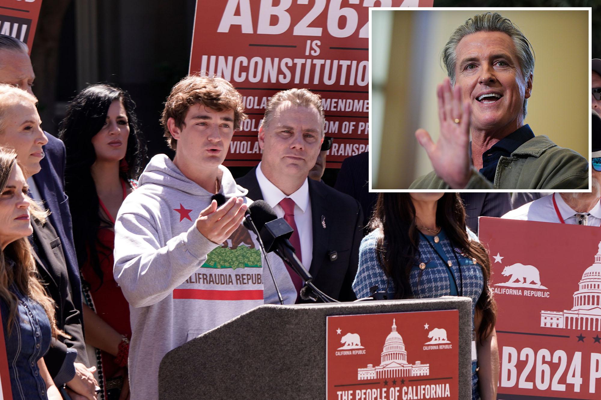 Nick Shirley, California Republicans to challenge ‘censorship’ law 138601790