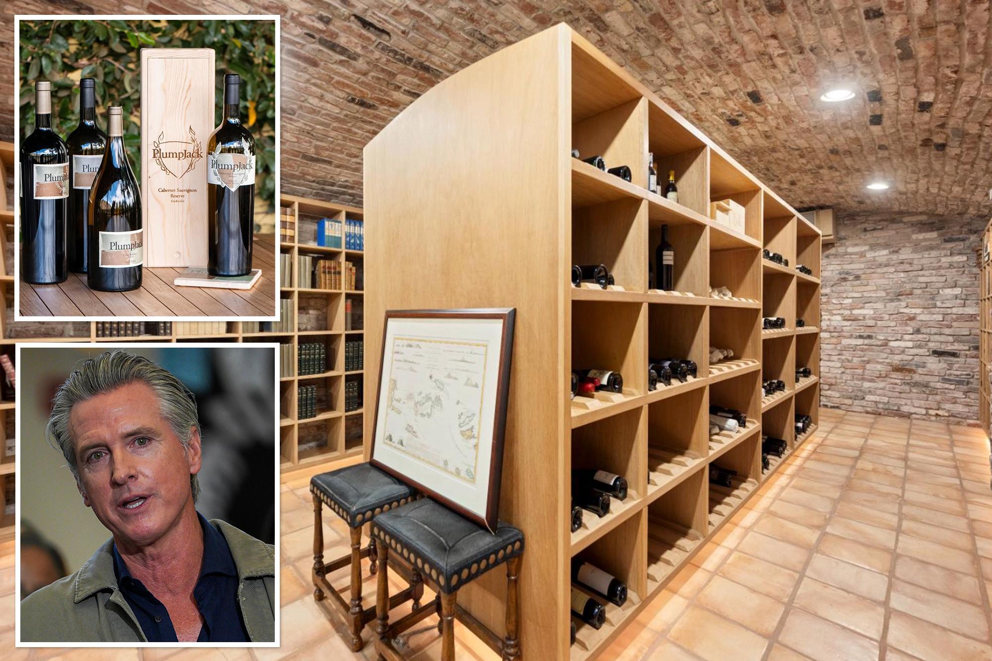 Gavin Newsom claims he ‘didn’t even know’ about 5,000-bottle wine cellar at his $7.5M home 138602486