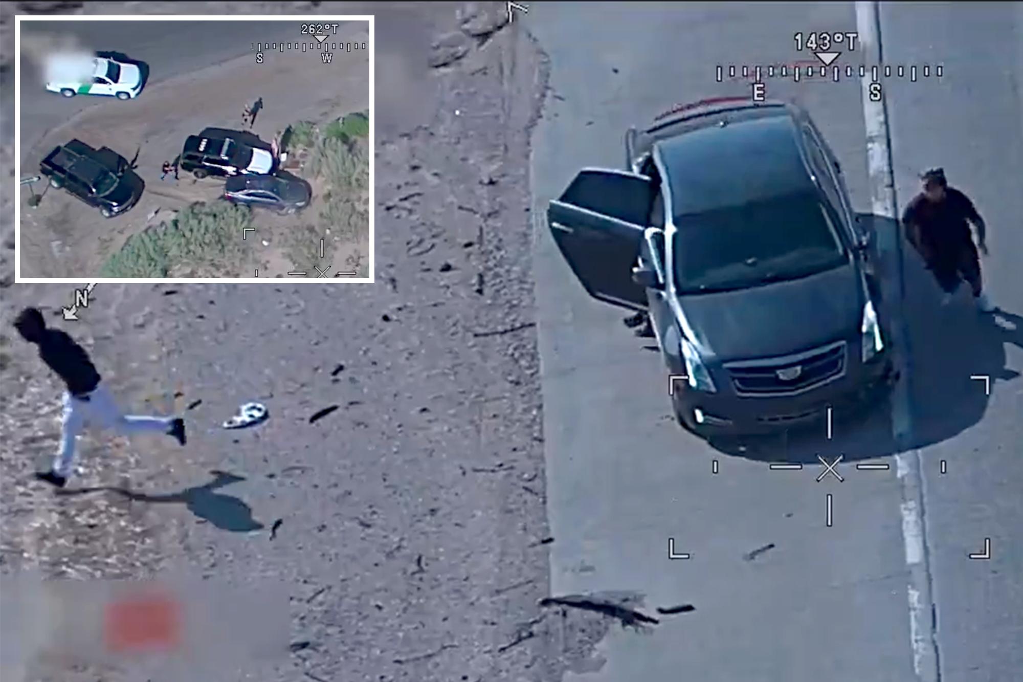 Texas human smugglers lead cops on 100-mph chase before allegedly committing armed carjacking 138742585