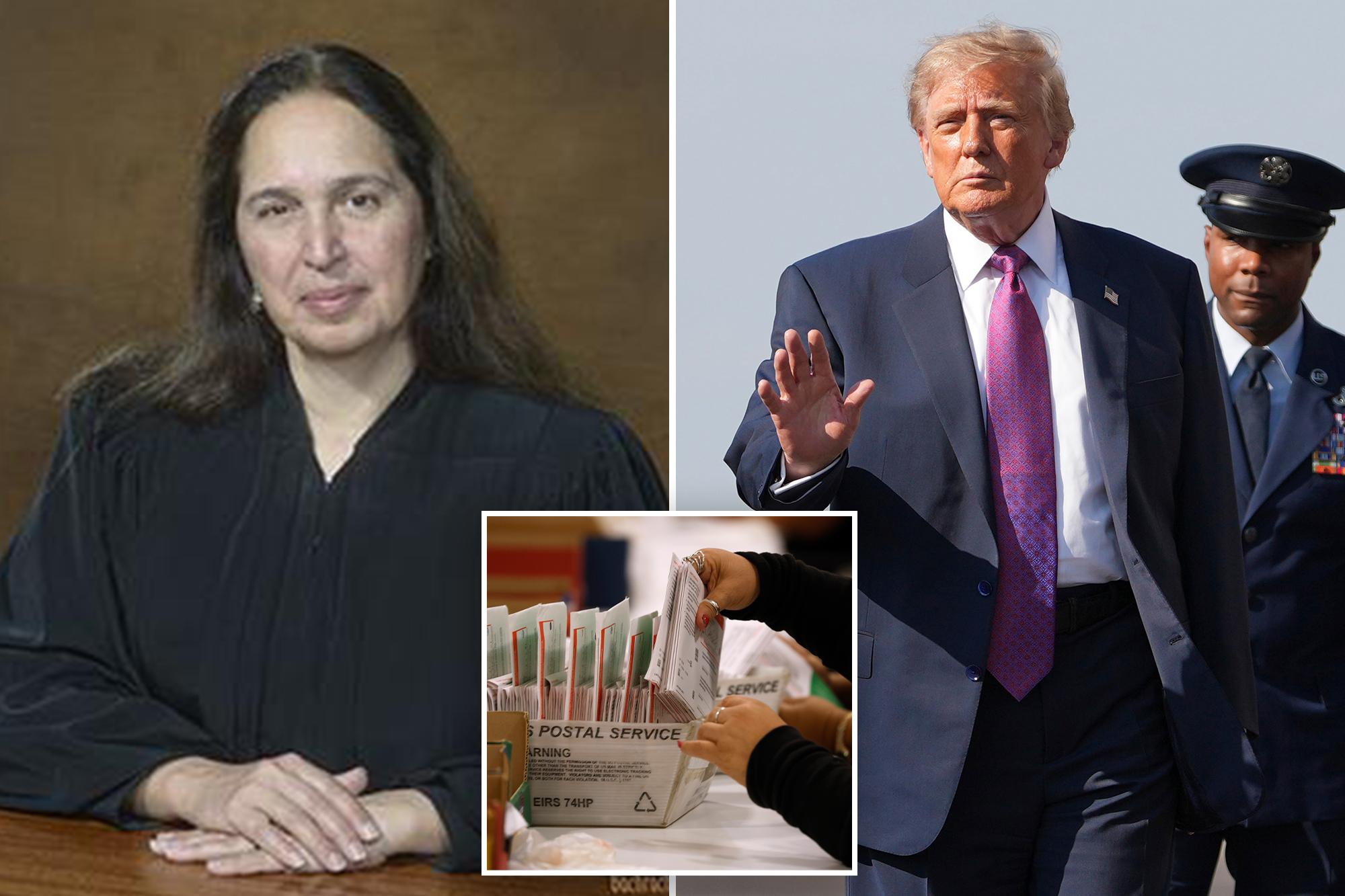 Judge blocks rule implementing Trump plan to restrict mail-in voting 138744405
