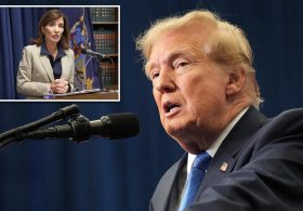 Trump says Kathy Hochul ‘doesn’t care about New York’ after governor refuses to recognize ‘Lake America’ 