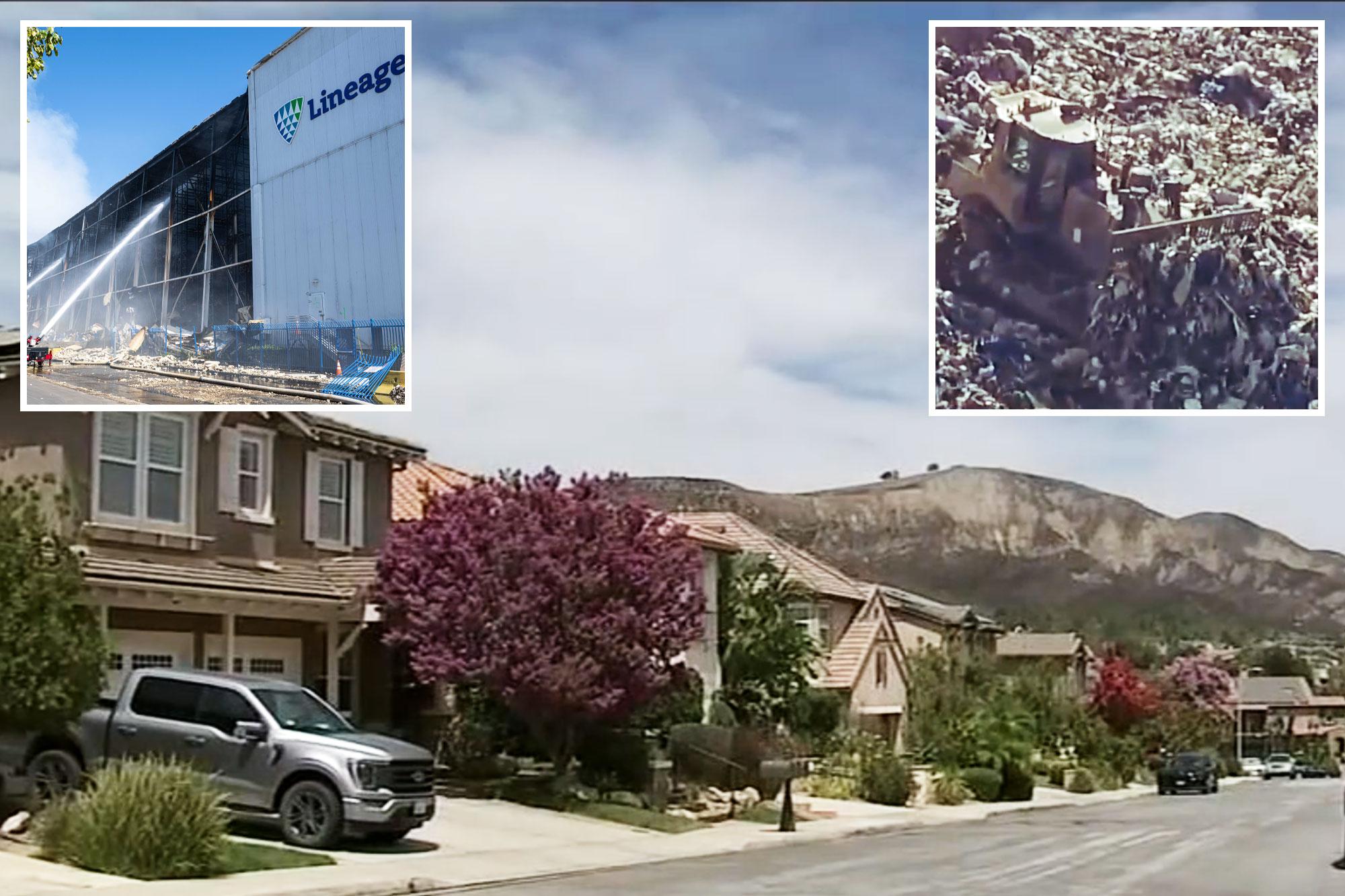 Simi Valley residents erupt as rotting Boyle Heights warehouse fire food is dumped nearby 139015055