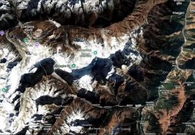 This is where the flash superflood on the Nepal-Tibet border today first began…