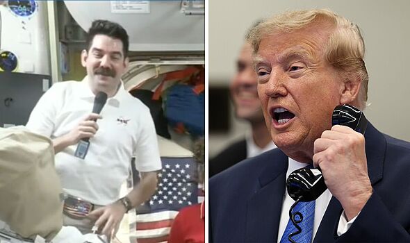 Donald Trump hails ISS astronaut's 'beautiful' mustache as he floats in zero gravity 214877 1