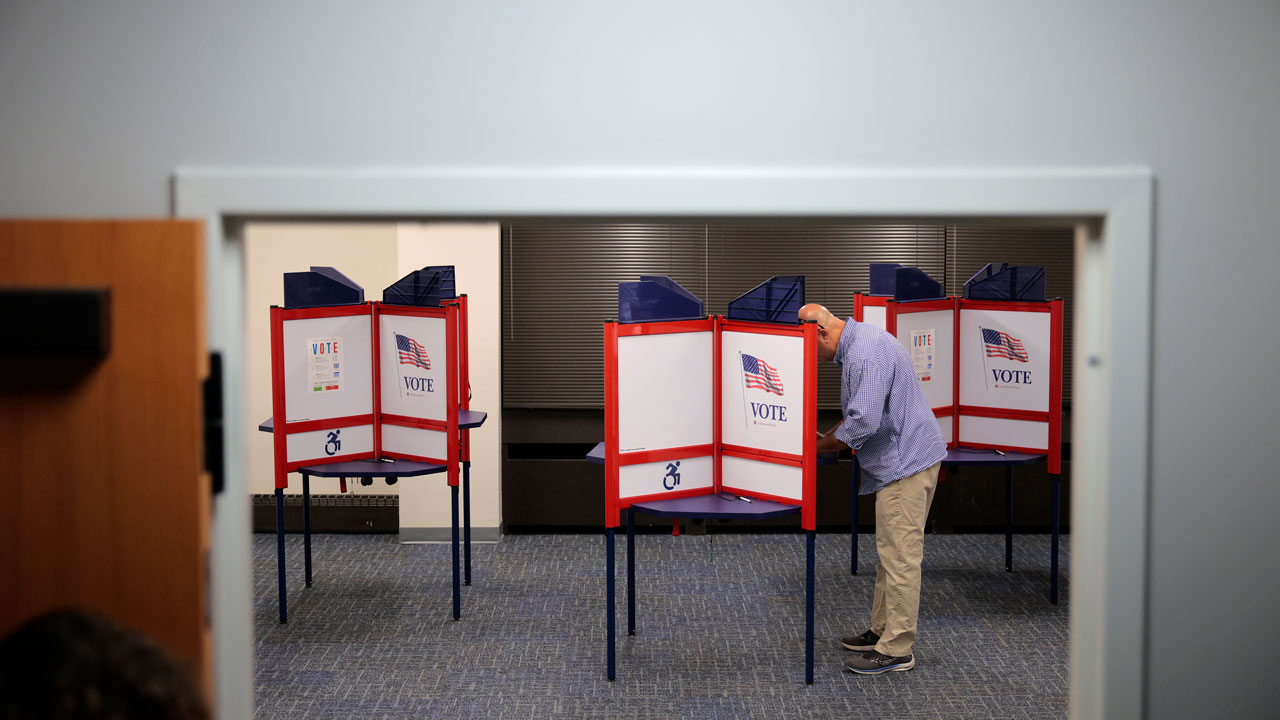 Virginia Primary Results Set Up Fall Matchups 260805 Man Voting VA
