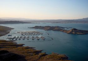 Lake Mead, nation’s largest reservoir, reaches its lowest water level on record…
