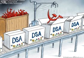 Best political cartoons: DSA assembly line: Now mass-producing communism in eco-friendly packaging