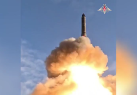 Russia test-fires intercontinental ballistic missile