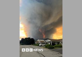 State of emergency declared as fast-moving Canada wildfire doubles in size