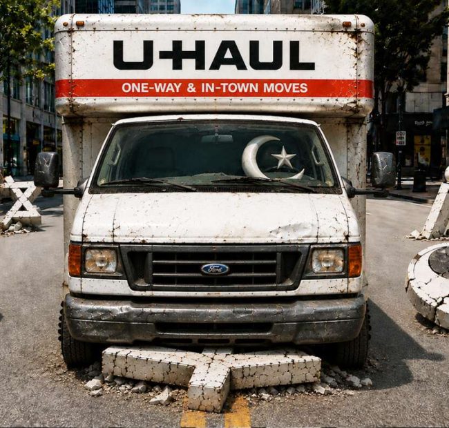 ‘C’ From ‘Coexist’ Sticker Arrested For Running Over Other Letters With A Truck
