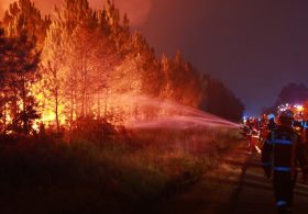 Hundreds evacuated as French wildfires spread