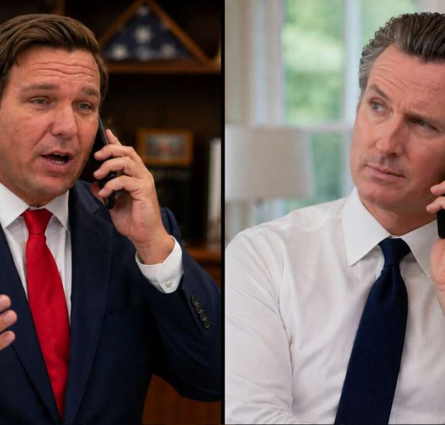 DeSantis Explains To Newsom Secret To Counting Ballots In One Night Is Not Committing Fraud