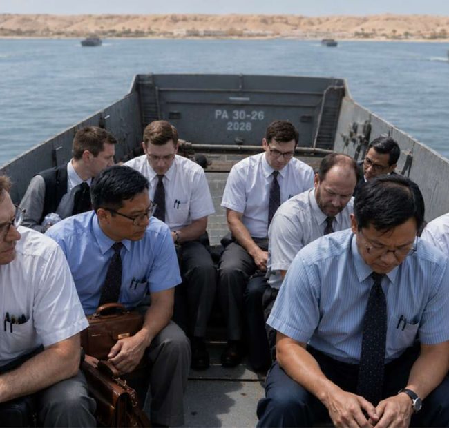Thousands Of Accountants Board Higgins Boats In Preparation For ‘Economic D-Day’ Against Iran