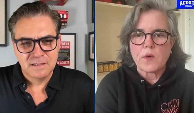 Croon-Fed Insanity: Rosie O’Donnell Sings About Trump on Kimmel's Show As Acosta Applauds From Home 6ad78bd70