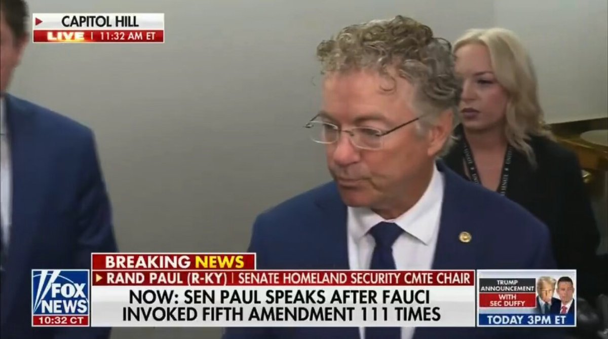 Rand Paul: Fauci’s assistant will be subpoenaed for a deposition…