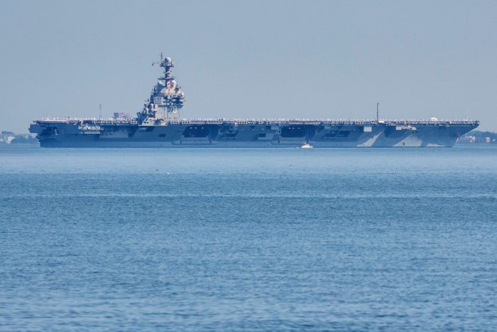 US Sending Fresh Aircraft Carrier to the Middle East Amid Reports of Sailors Attempting to Jump Overboard AP26105771012764 e1776373526355