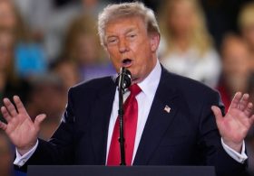 Trump honors Artemis II crew in Houston, calls International Space Station