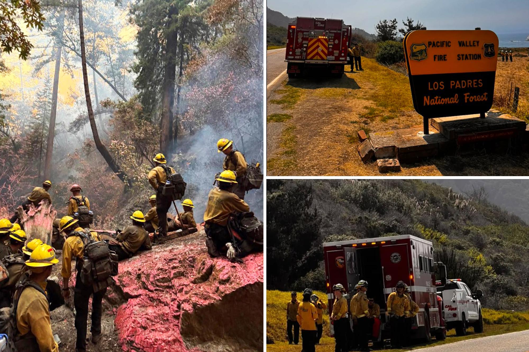 New wildfire explodes near site of massive California blaze as dozens evacuated from their homes BREAKER 31cdd2