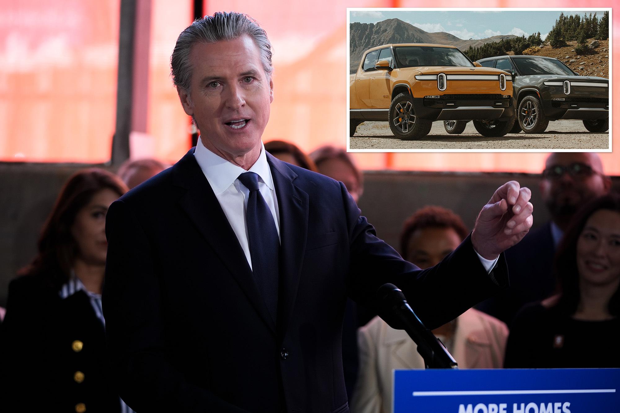 Gavin Newsom rolls out $3,500 EV rebates for first-time California buyers while blasting Trump COMPNEW
