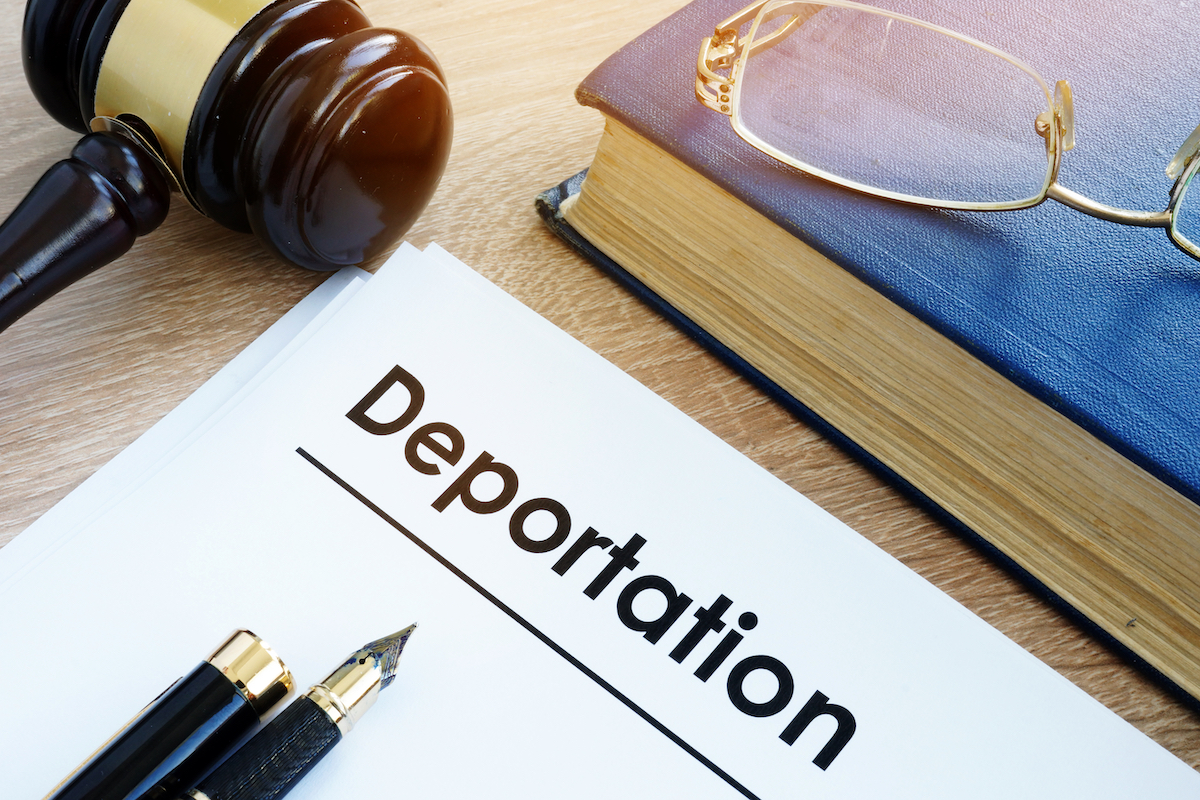 Far-left Think Tank: $2K-plus to Deport an Illegal Is Too Much. Data: Illegals Cost Taxpayers $150B Annually. Deportation paper gavel book 121224 Getty 914823110